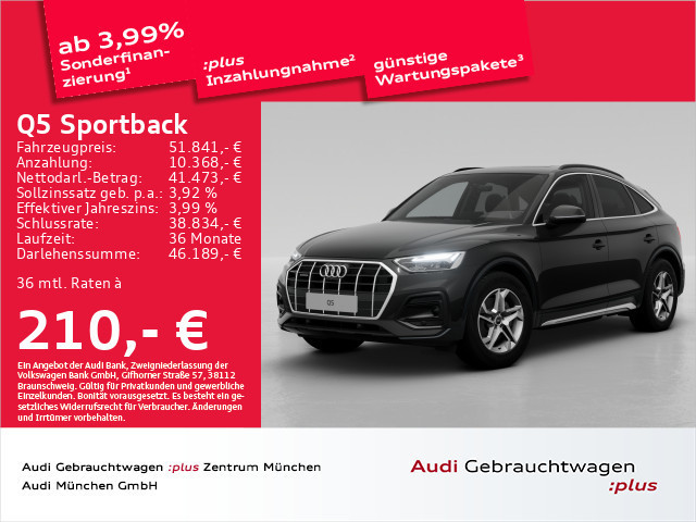 Audi Q5 Sportback Quattro S-Tronic 40 TDI