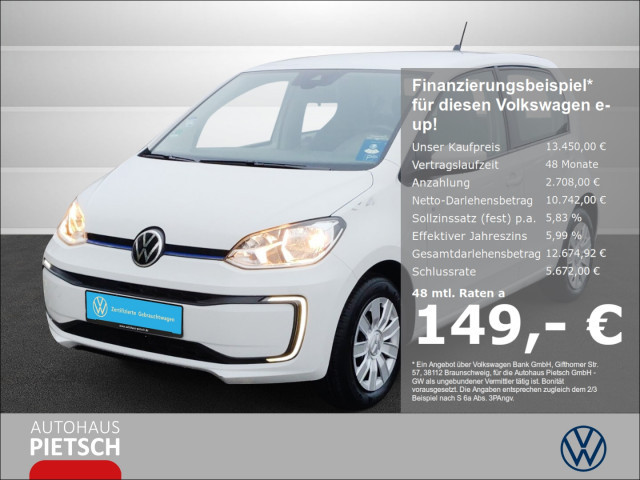 Volkswagen e-up! CCS Sitzhzg Kamera Tempomat PDC Bluetooth