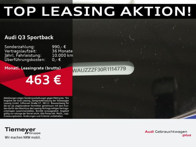 Audi Q3 Sportback S-Line S-Tronic Hybride 45 TFSI