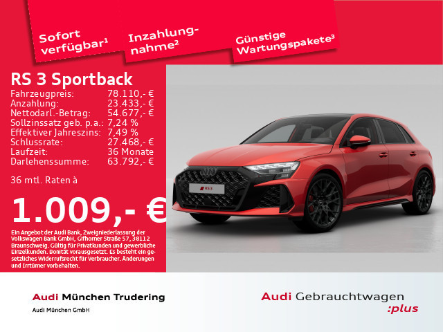 Audi RS3 Sportback Quattro S-Tronic