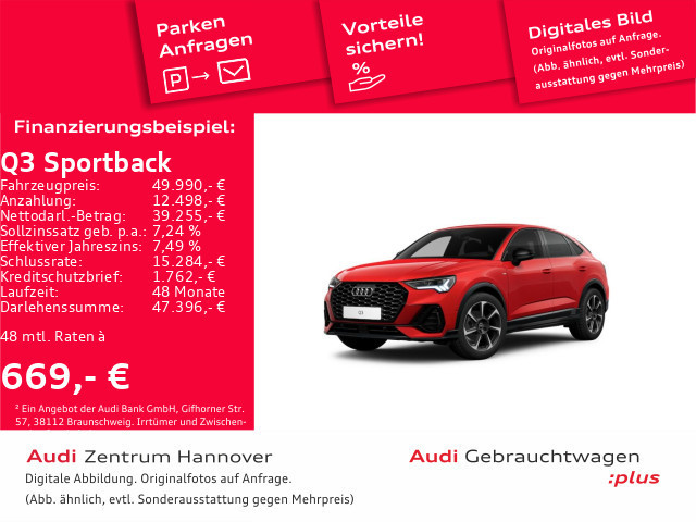 Audi Q3 Sportback S-Line S-Tronic 35 TDI