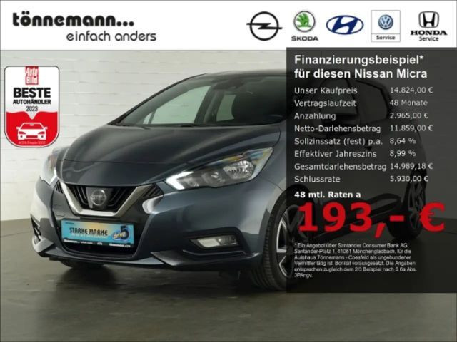 Nissan Micra N-DESIGN+NAVI+RÜCKFAHRKAMERA+INTELLIGENT KEY+LED T