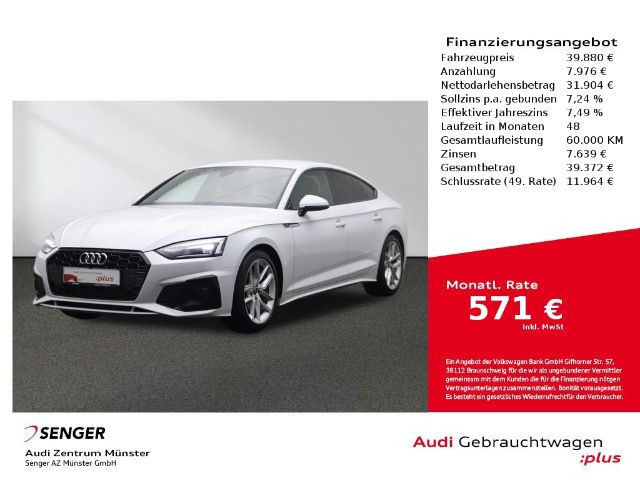 Audi A5 Sportback S-Line S-Tronic 35 TFSI