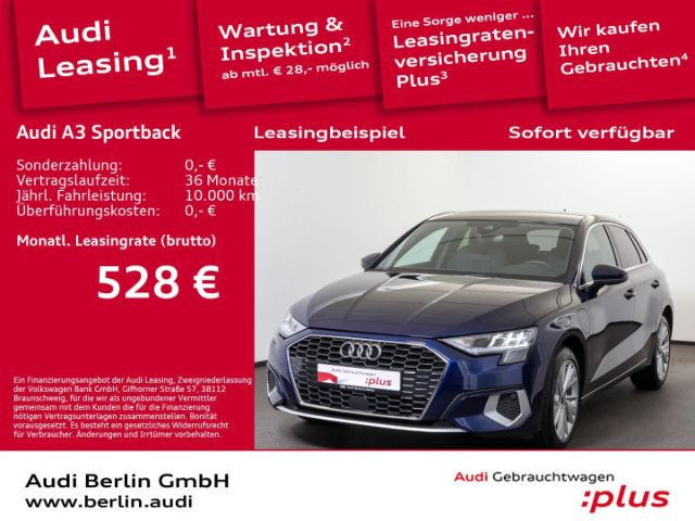 Audi A3 Sportback S-Tronic Hybride 40 TFSI