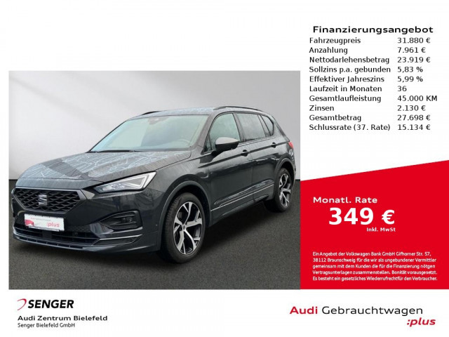 Seat Tarraco 2.0 TDI FR-lijn DSG