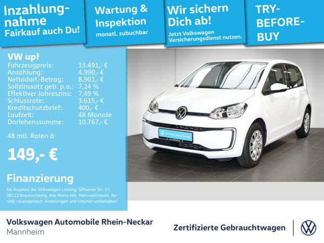 Volkswagen e-up! e-up! Klimaautomatik PDC GRA Sitzheizung uvm