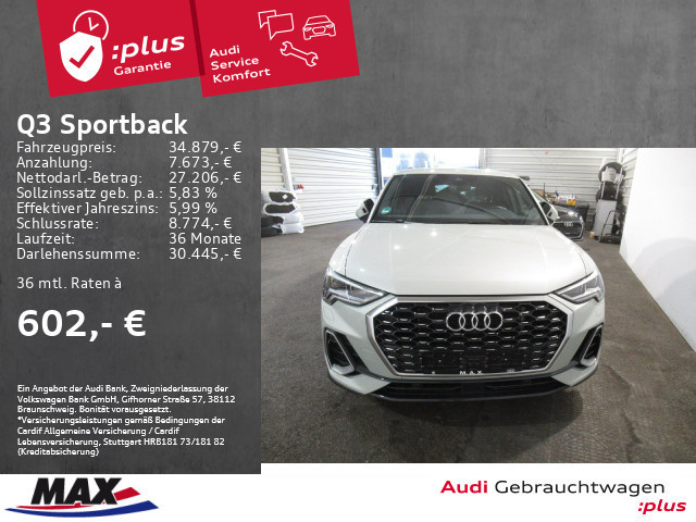 Audi Q3 Sportback S-Line S-Tronic Hybride 45 TFSI