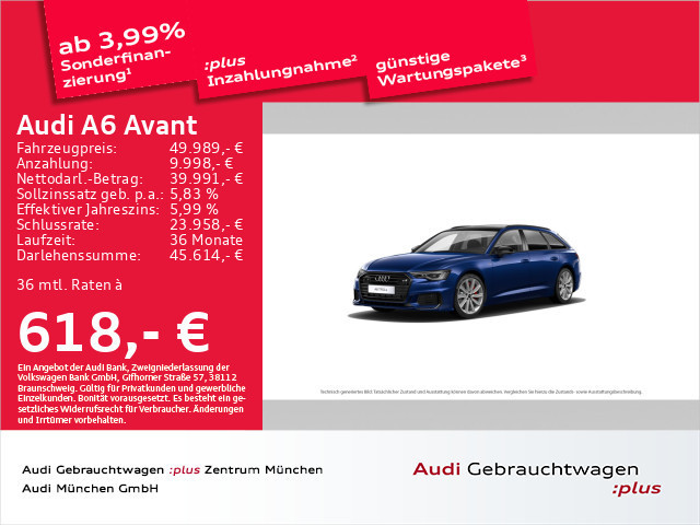 Audi A6 Avant Quattro S-Tronic Sport Hybride 55 TFSI