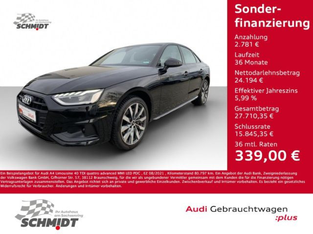 Audi A4 Sedan Quattro S-Tronic 40 TDI