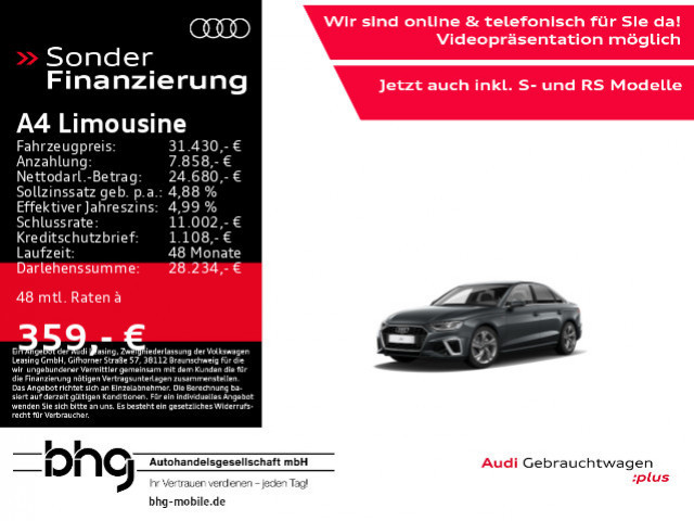 Audi A4 Sedan S-Line S-Tronic 40 TFSI