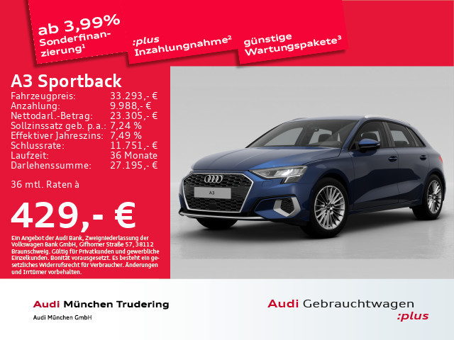 Audi A3 Sportback S-Tronic 35 TFSI