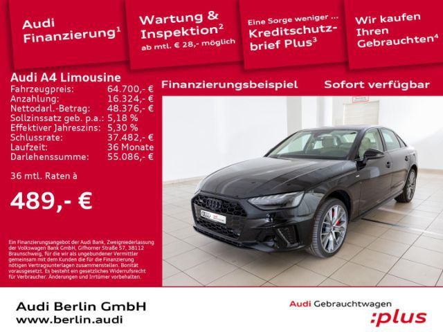 Audi A4 Sedan Quattro S-Line S-Tronic 45 TFSI