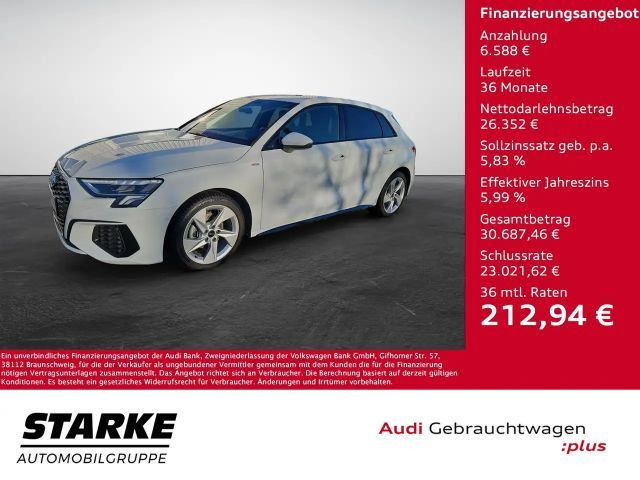 Audi A3 Sportback Sedan S-Line S-Tronic 35 TFSI