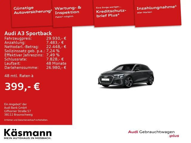 Audi A3 Sedan Quattro S-Line 40 TFSI