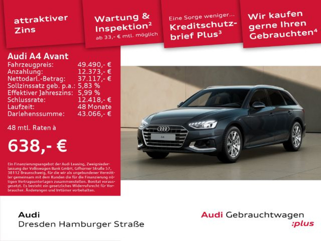 Audi A4 Avant S-Tronic 40 TDI