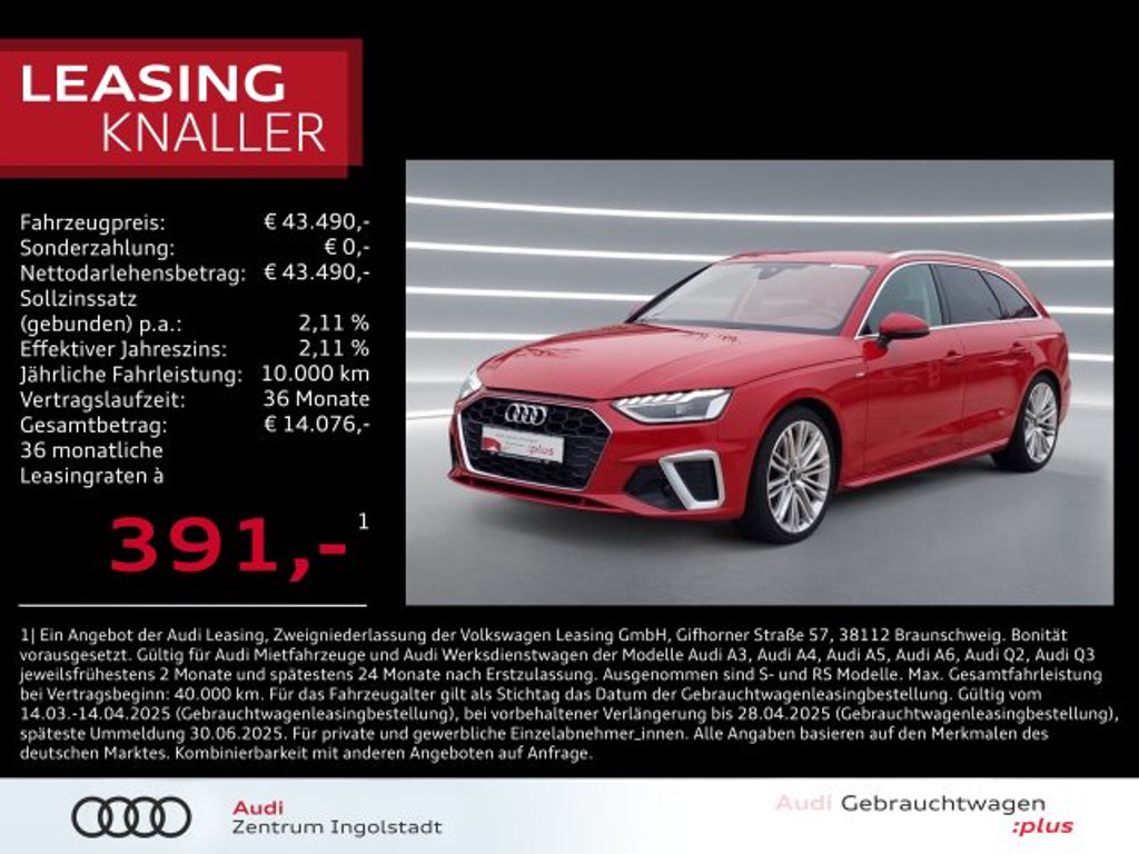 Audi A4 Avant S-Line S-Tronic 40 TFSI