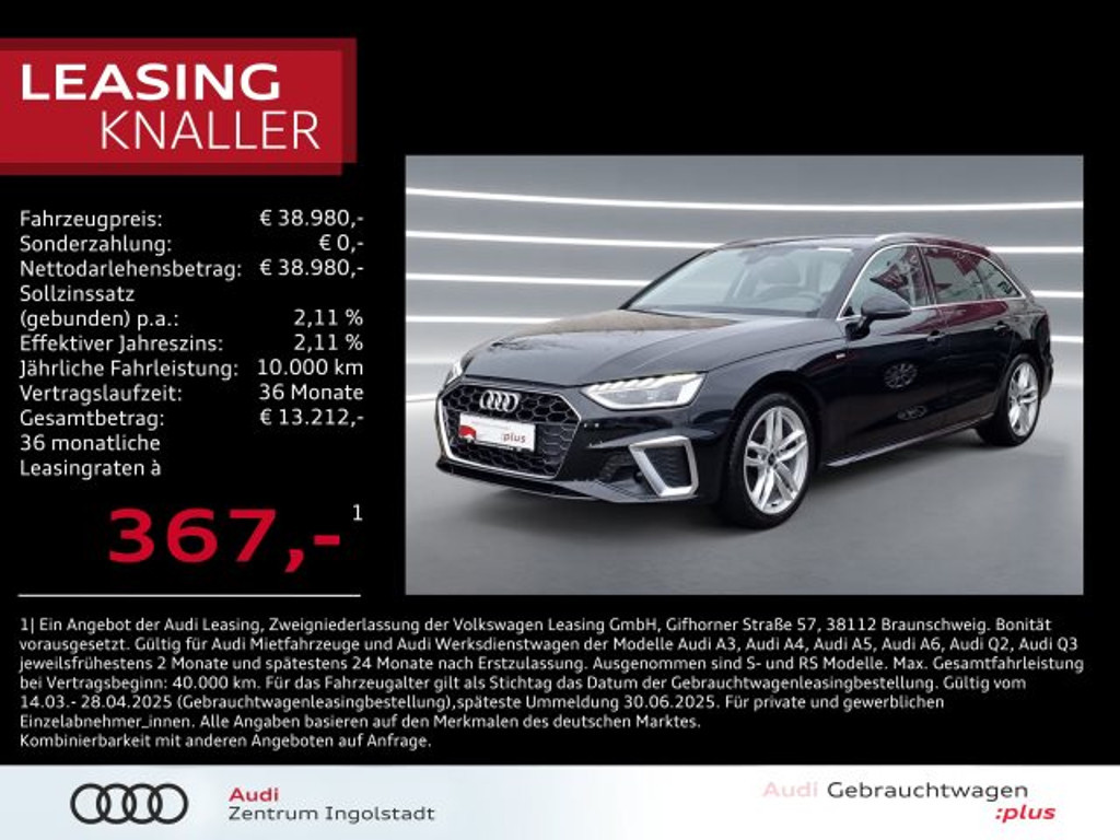 Audi A4 Avant S-Line S-Tronic 35 TFSI