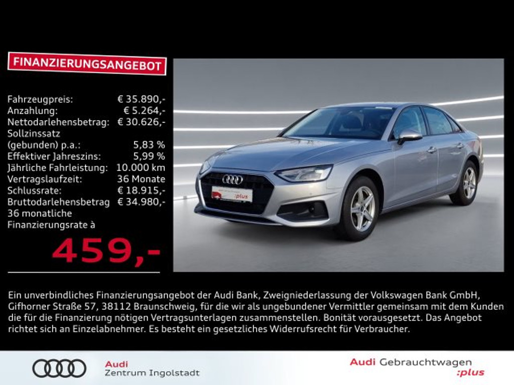 Audi A4 Sedan S-Tronic 35 TDI