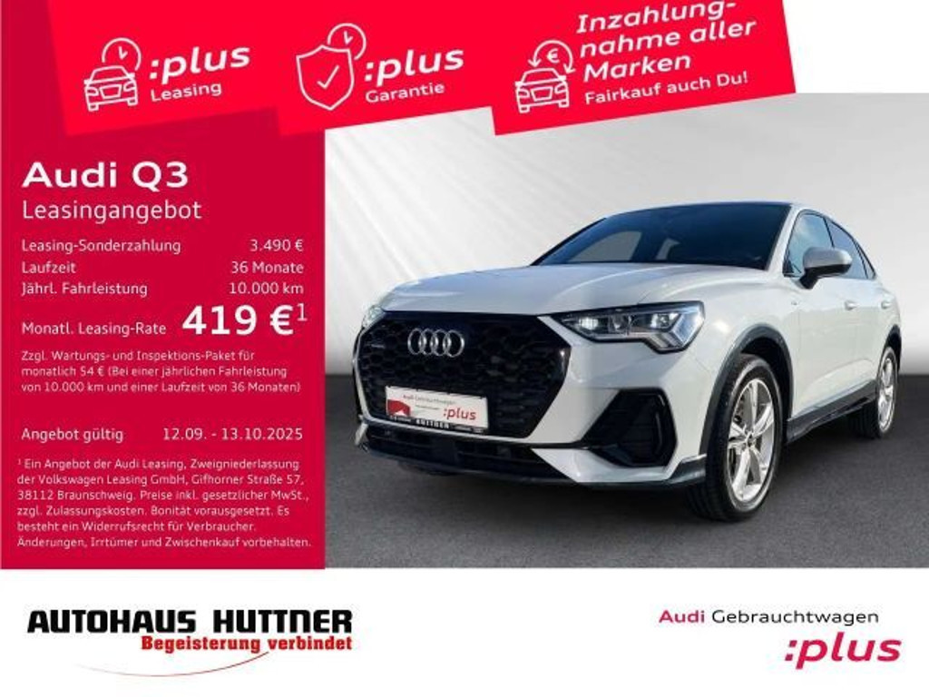 Audi Q3 Sportback Quattro S-Line S-Tronic 40 TFSI