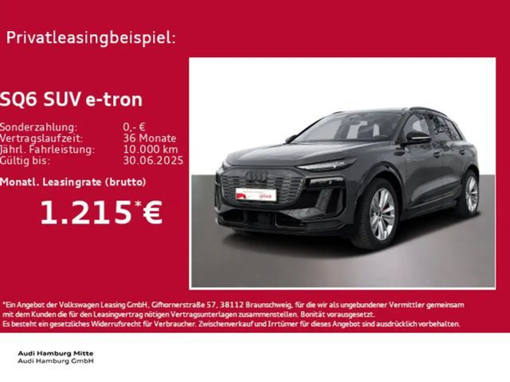 Audi SQ6 e-tron SQ6 e-tron 360 kW OLED Pano B&O Matrix Sitzhzg
