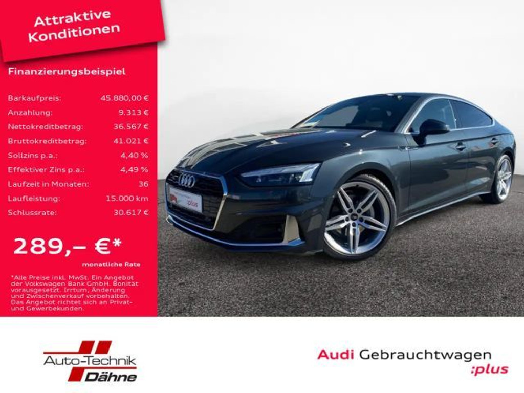 Audi A5 Sportback Quattro S-Line S-Tronic 2.0 TFSI