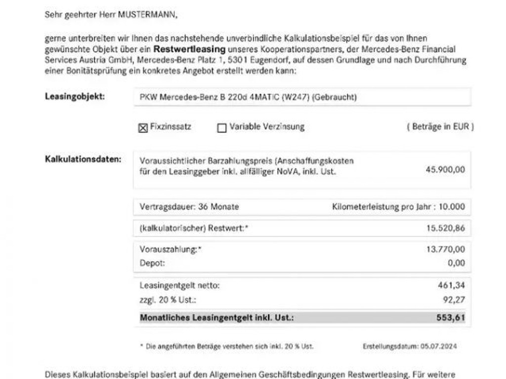 Mercedes-Benz B-Klasse