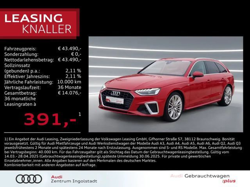 Audi A4 Avant S-Line 40 TFSI