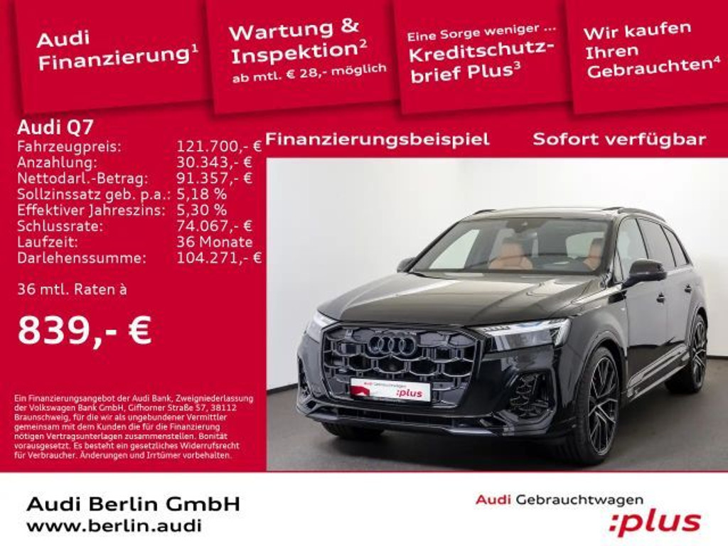 Audi Q7 Quattro S-Line Hybride 55 TFSI