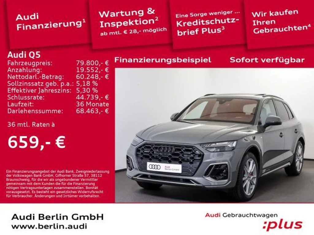 Audi Q5 Quattro S-Line S-Tronic Hybride 55 TFSI