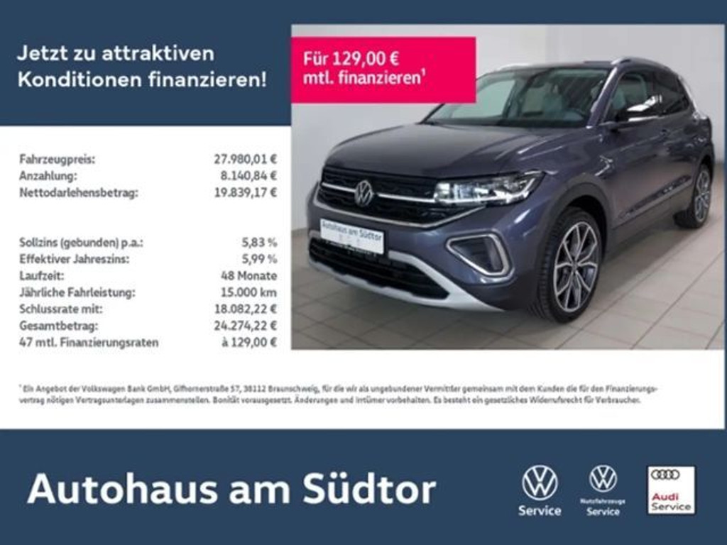 Volkswagen T-Cross Style 1.0 TSI