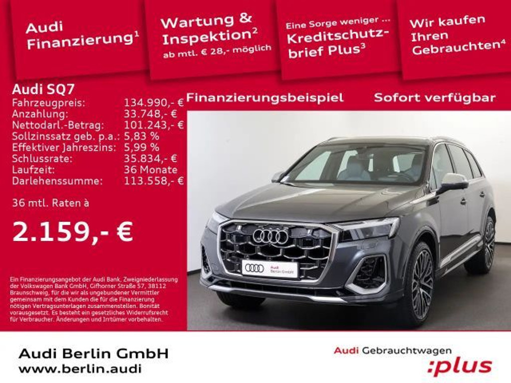 Audi SQ7 SUV TFSI tiptronic