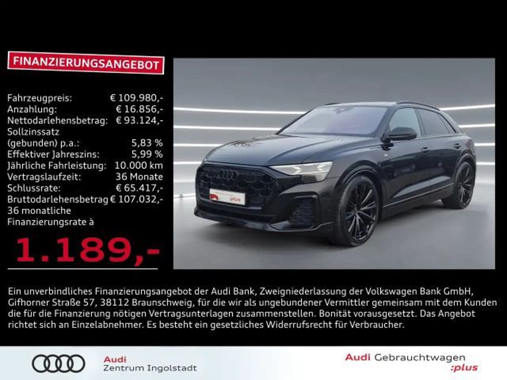 Audi Q8 Quattro S-Line 50 TDI