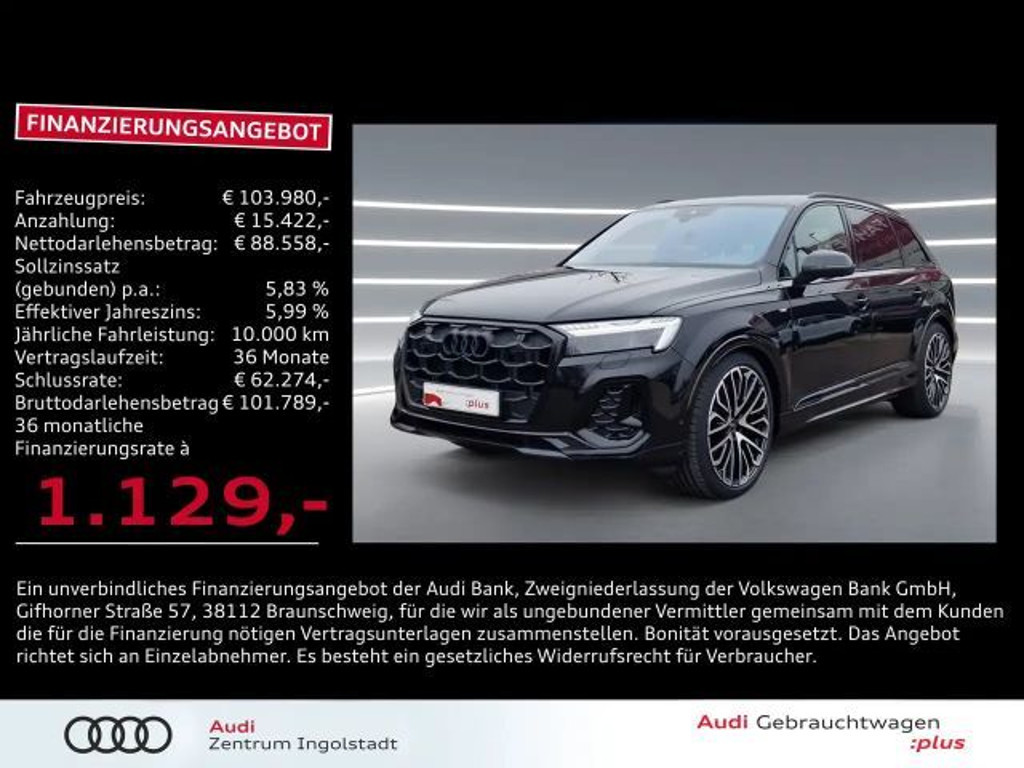 Audi Q7 Quattro S-Line 50 TDI