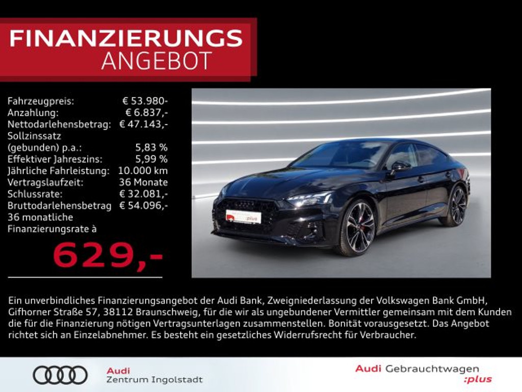 Audi A5 Sportback Business S-Line S-Tronic 40 TDI