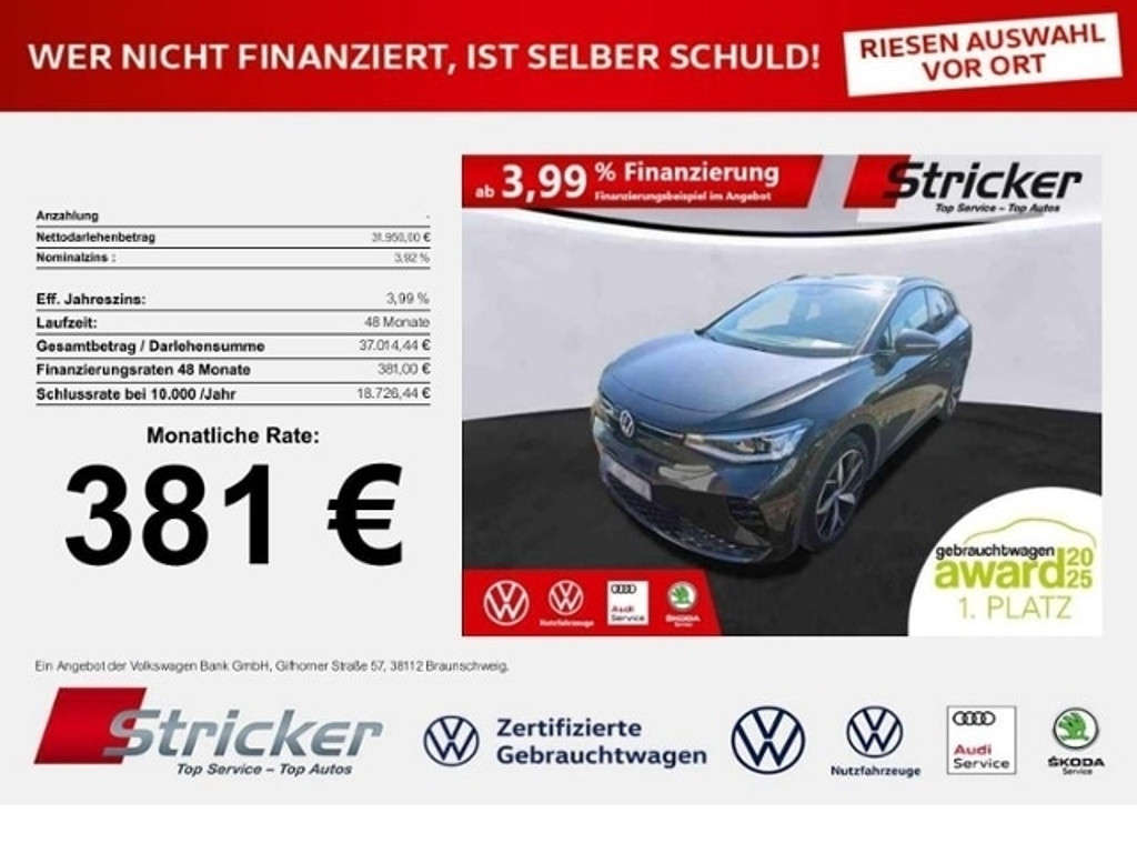 Volkswagen ID.4 381,-ohne Anzahlung Navi ACC Kamera