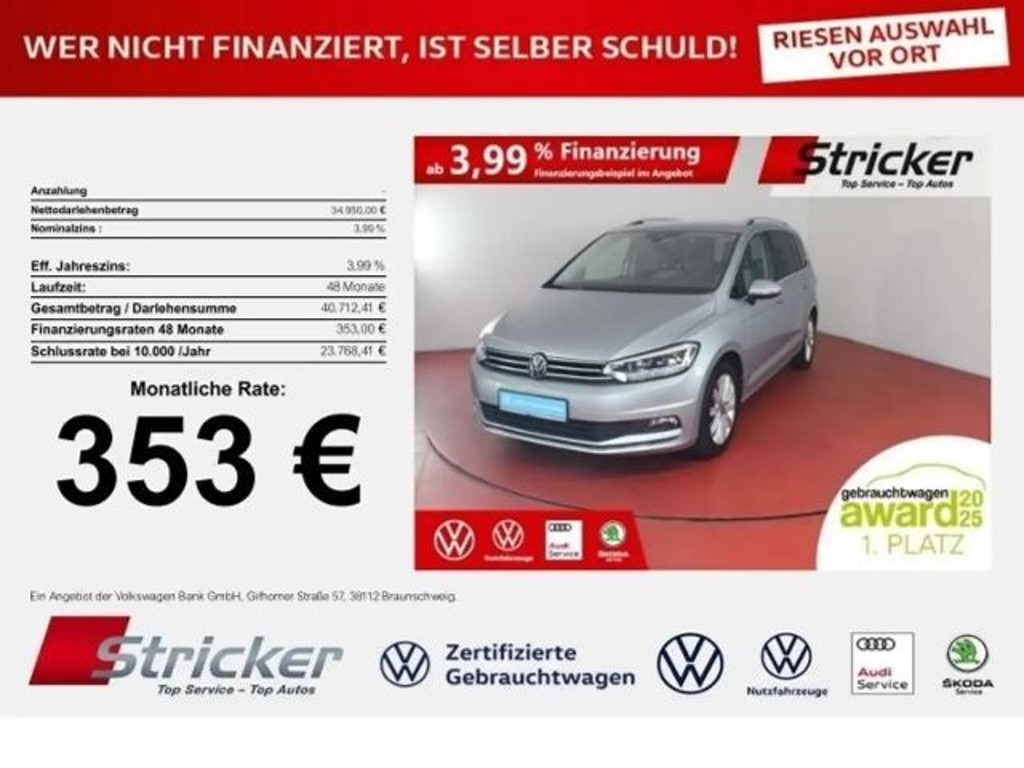 Volkswagen Touran DSG Highline 2.0 TDI