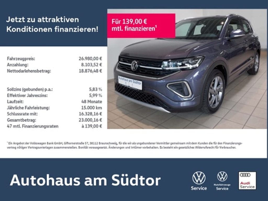 Volkswagen T-Cross 1.0 TSI