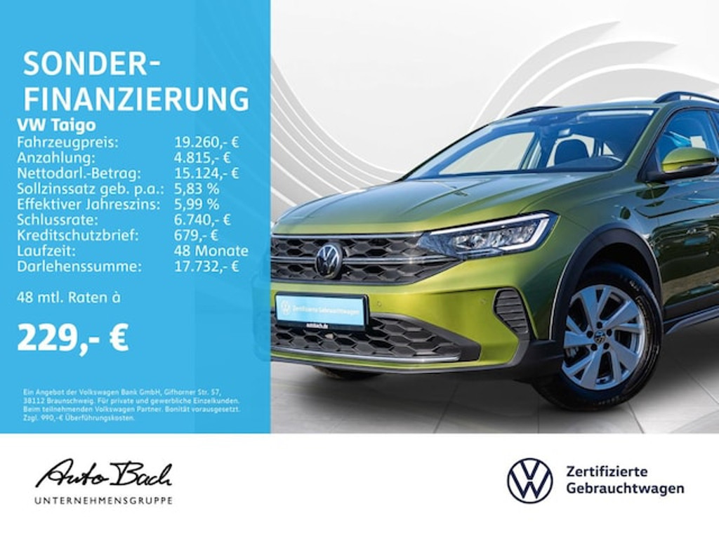 Volkswagen Taigo Life 1.0 TSI