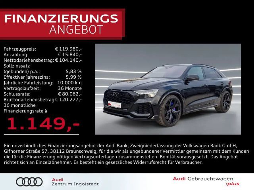Audi RS Q8 HD-MATRIX Keramik Pano 305km/h RS-AGA 23"