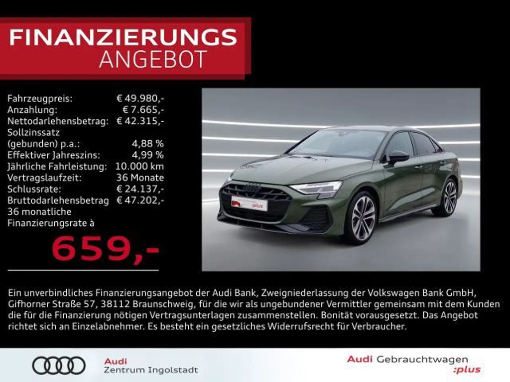 Audi A3 Sedan S-Line 35 TDI