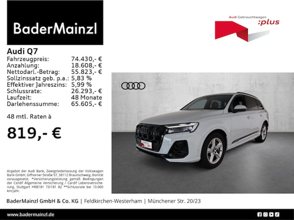 Audi Q7 Quattro S-Line Hybride 55 TFSI