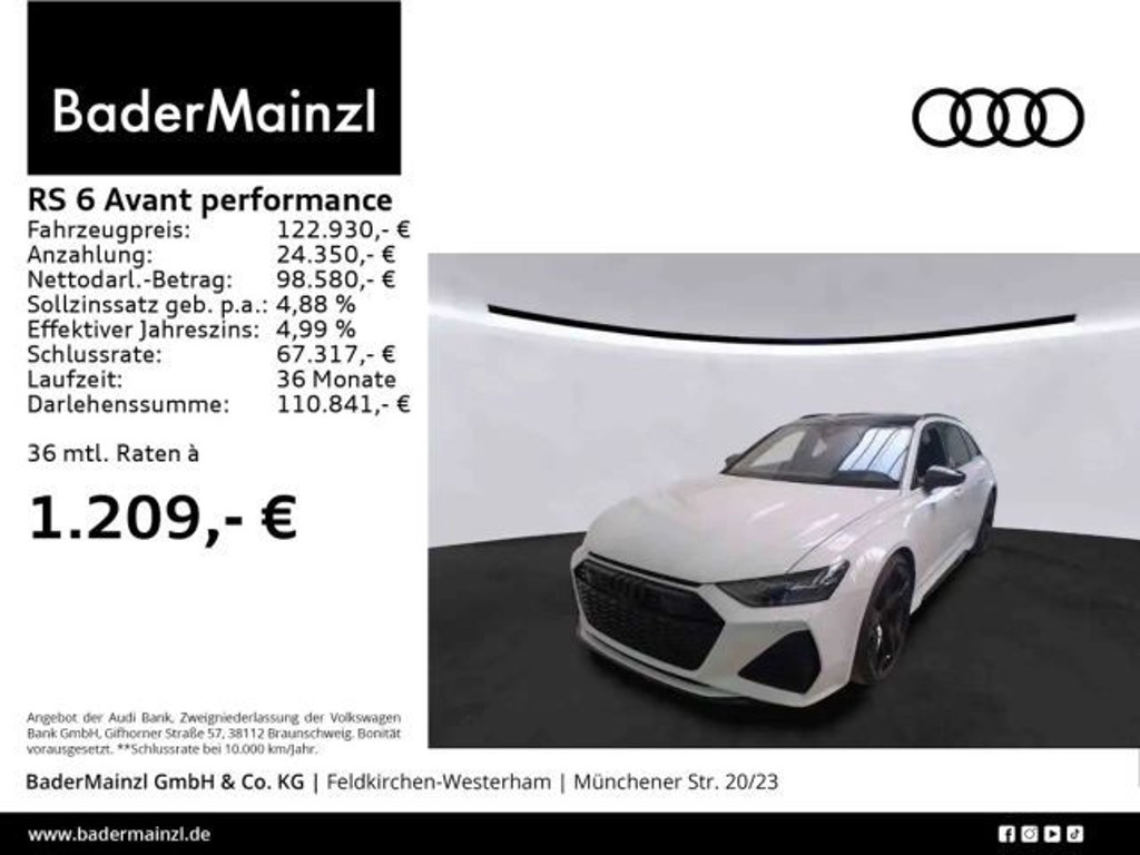 Audi RS6 AHK Pano HUD Matrix B&O