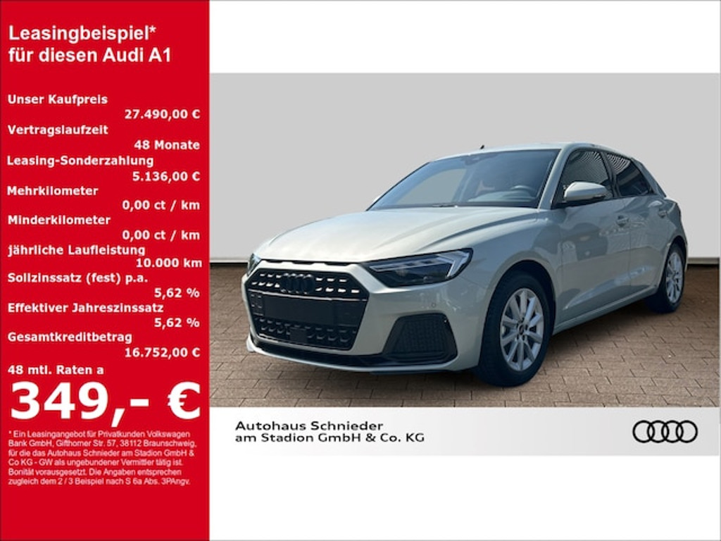 Audi A1 Sportback S-Tronic 25 TFSI