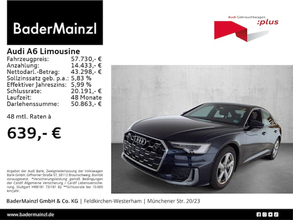 Audi A6 Sedan Quattro S-Line S-Tronic 55 TFSI
