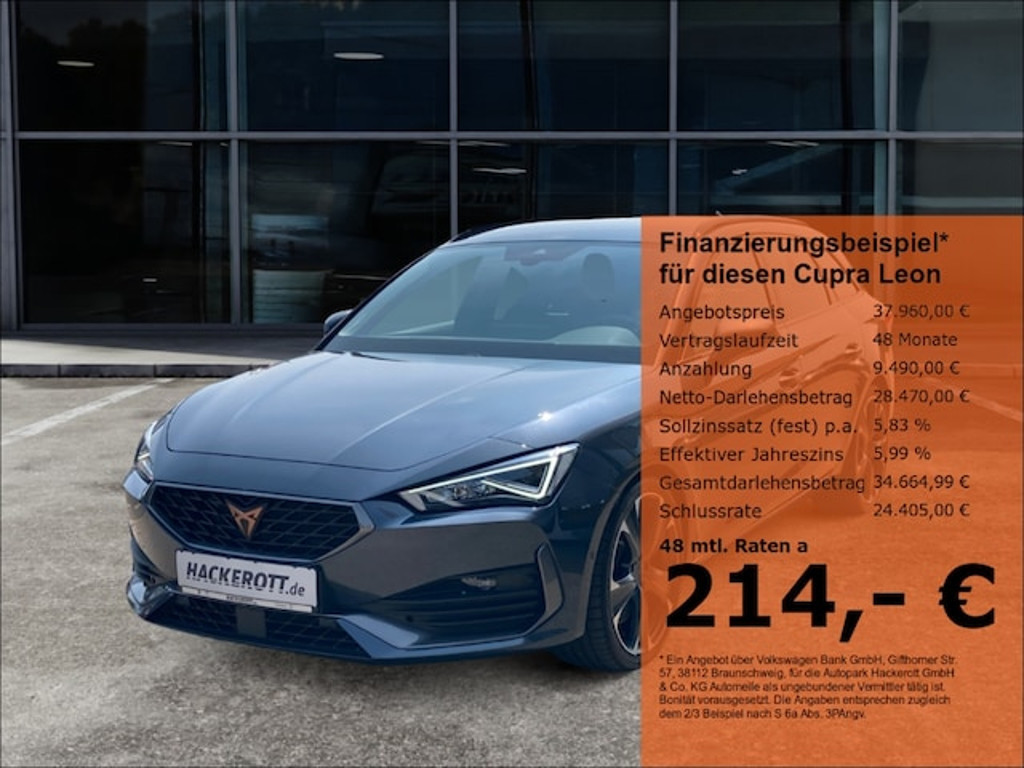 Cupra Leon Sportstourer 4Drive 2.0 TSI VZ