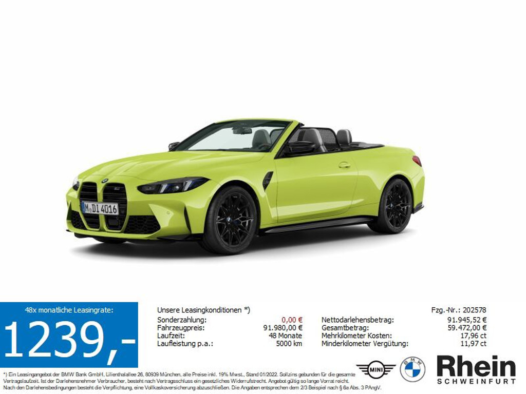 BMW M4 Cabrio Competition