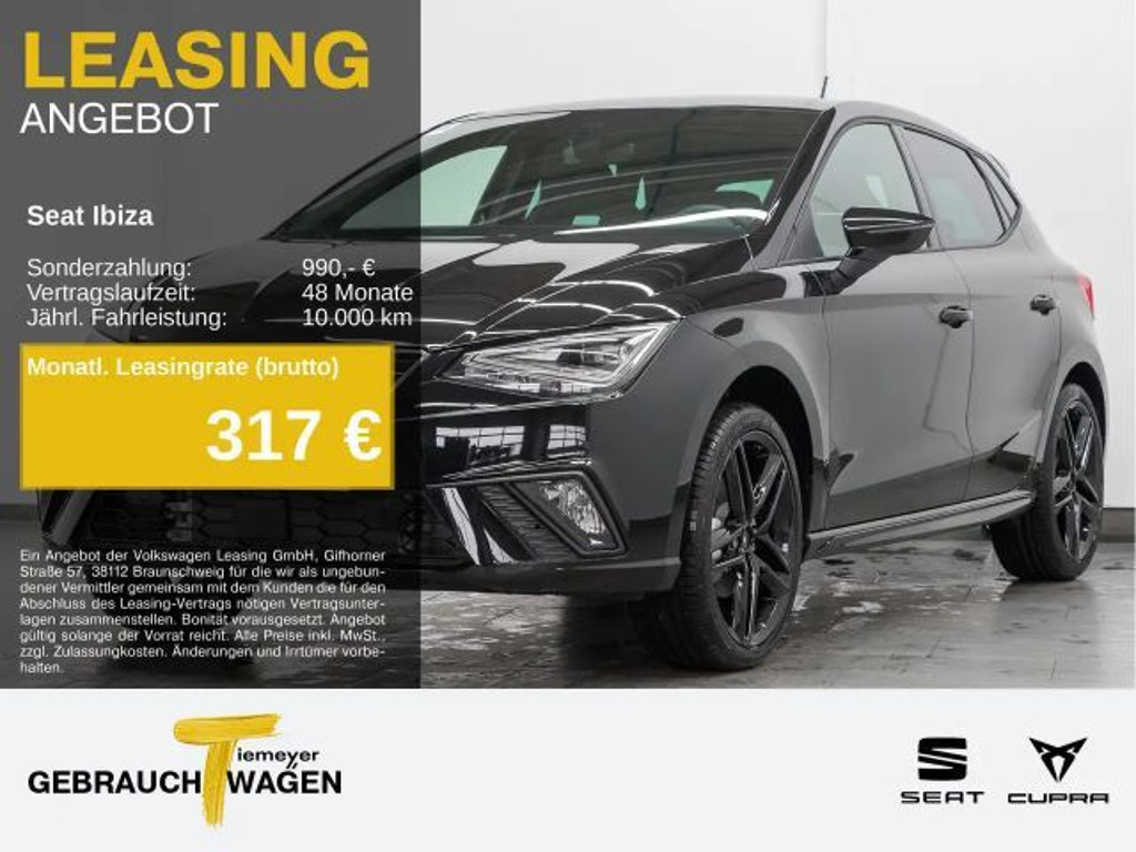 Seat Ibiza FR-lijn 1.0 TSI Black DSG