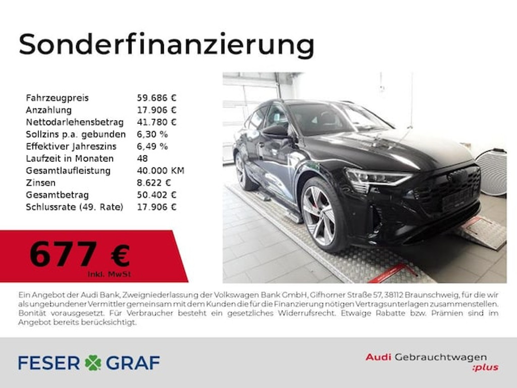 Audi Q8 e-tron Sportback Quattro S-Line 50