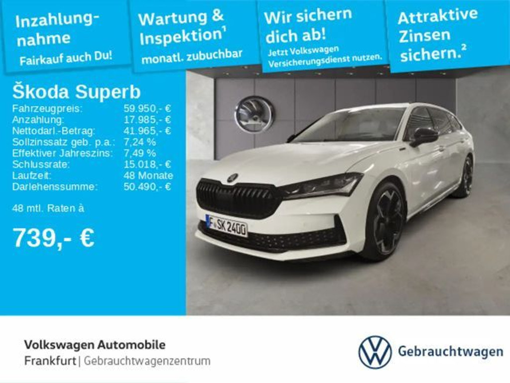 Skoda Superb Combi 4x4 Sportline 2.0 TDI