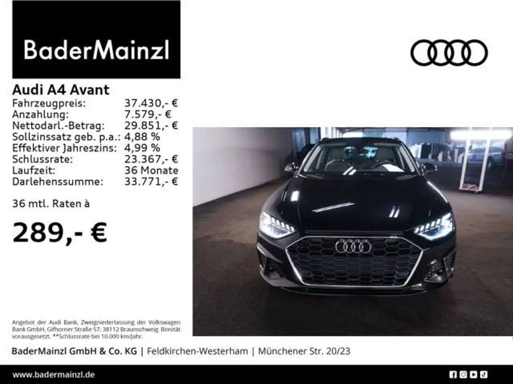 Audi A4 S-Line S-Tronic 35 TFSI